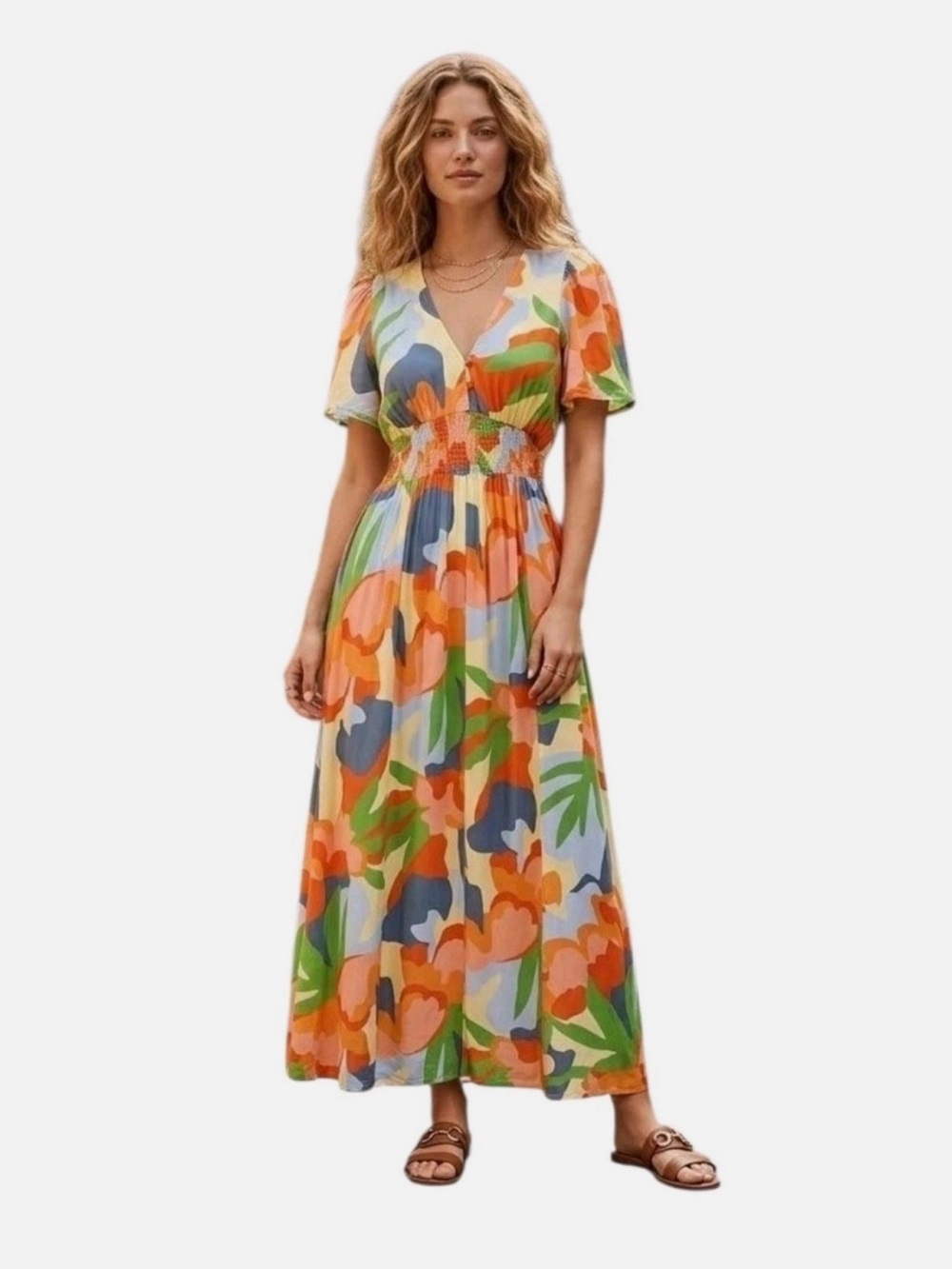Anthropologie x Abel the Label Hilda Boho Maxi Dress Beachy Maximalist Vibes